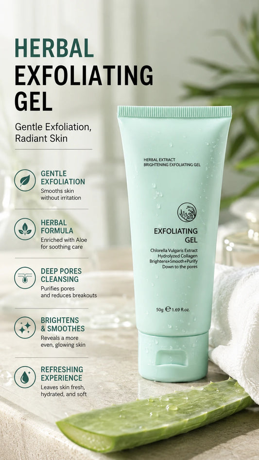 Herbal Extract Brightening Exfoliating Gel