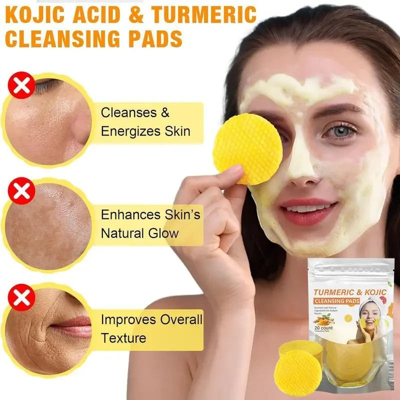 Turmeric and Kojic Acid Cleansing Pads