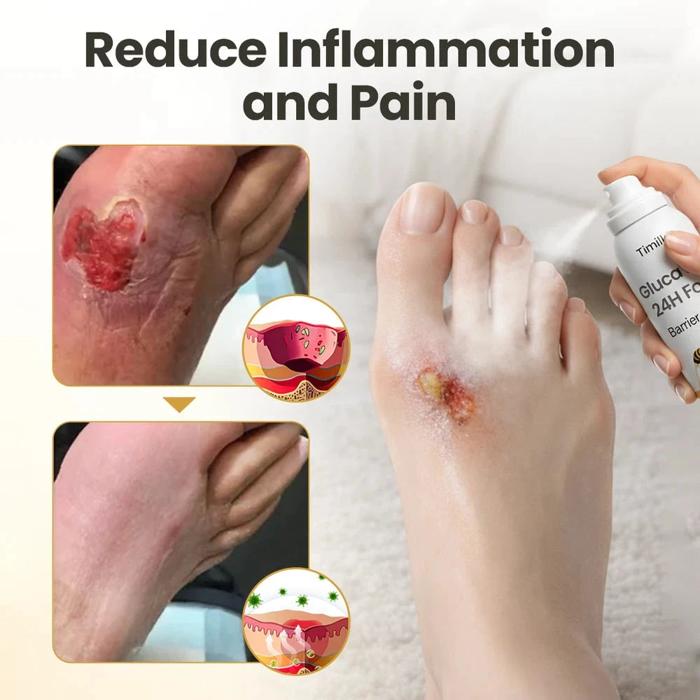 GlucaVeil 24H Foot Spray
