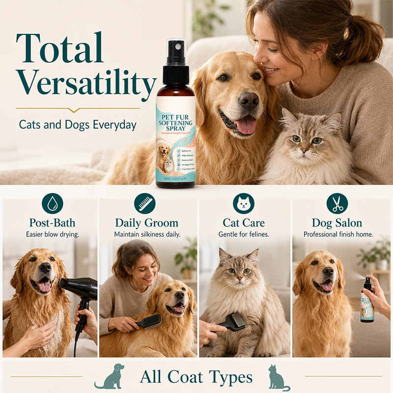 Gentle Pet Coat Detangling Spray