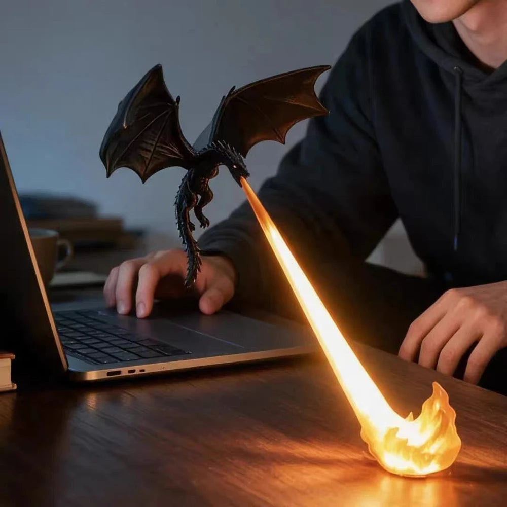 Dragon Breath Flame Night Light