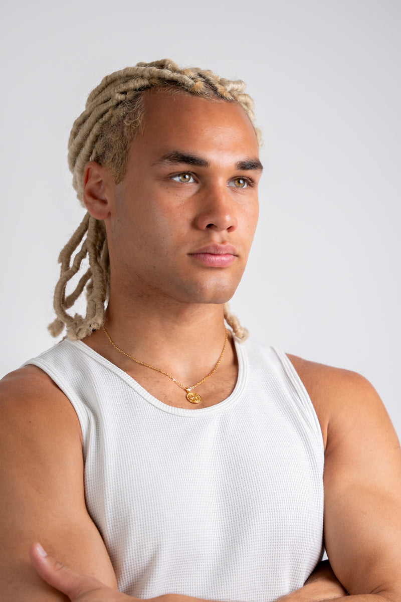 Gold Pendant Necklace - Compass