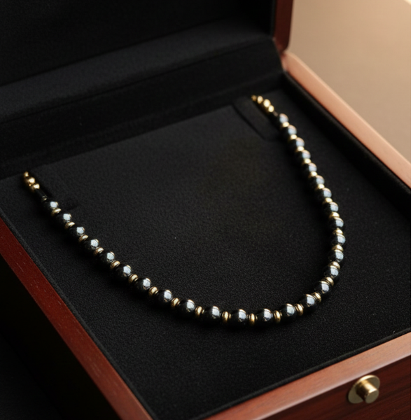 Hematite Power Necklace for Men
