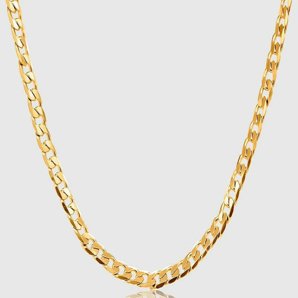 Gold Chain Necklace - Cuban 8mm