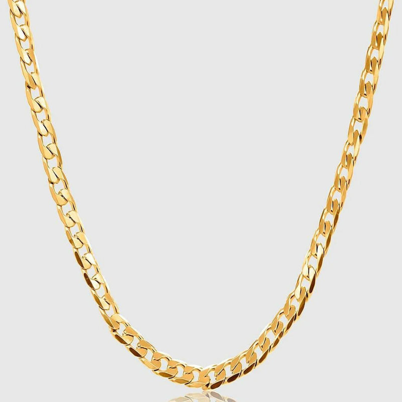 Gold Chain Necklace - Cuban 8mm