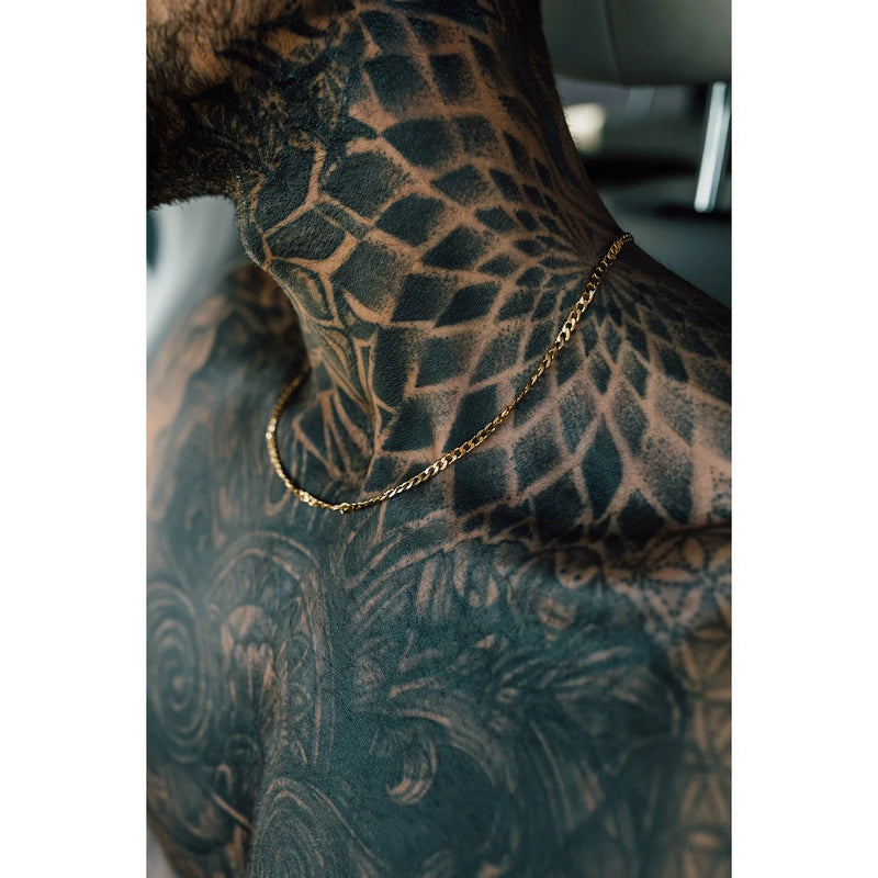 Gold Chain Necklace - Cuban 4mm