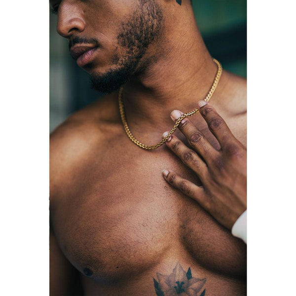 Gold Chain Necklace - Wheat 5mm