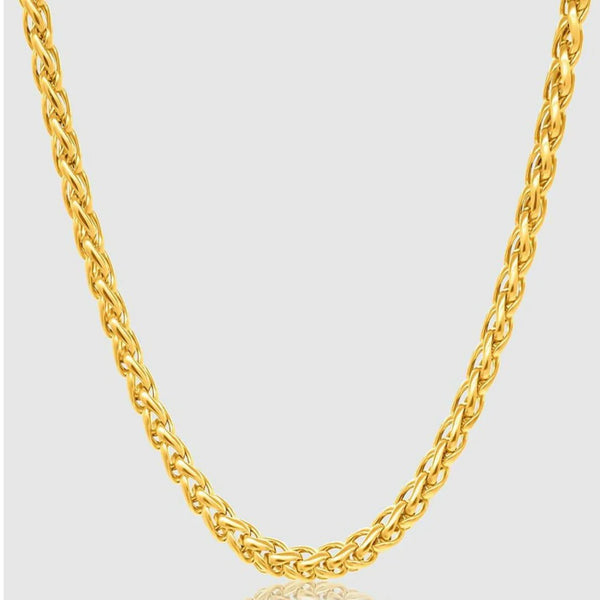 Gold Chain Necklace - Wheat 5mm