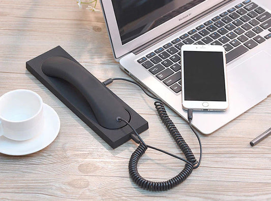Vintage Handset with Type-C/Lightning to 3.5mm Adapter