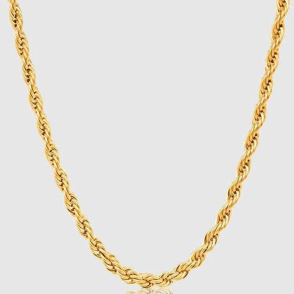 Gold Chain Necklace - Rope 5mm