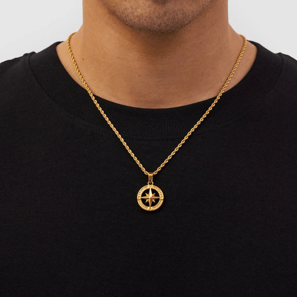 Nautical Star Pendant Necklace - Gold