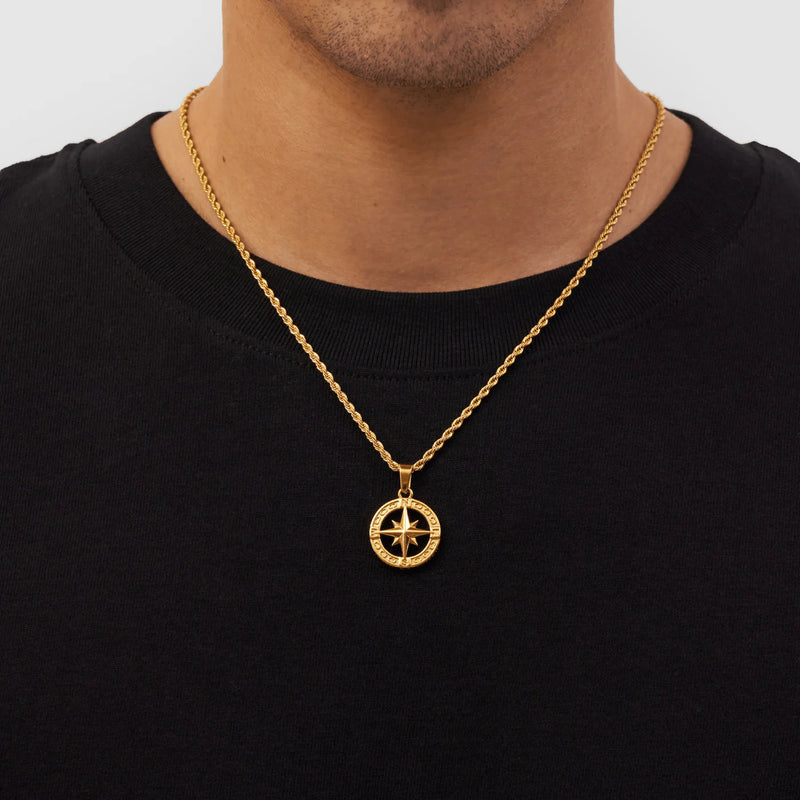 Nautical Star Pendant Necklace - Gold