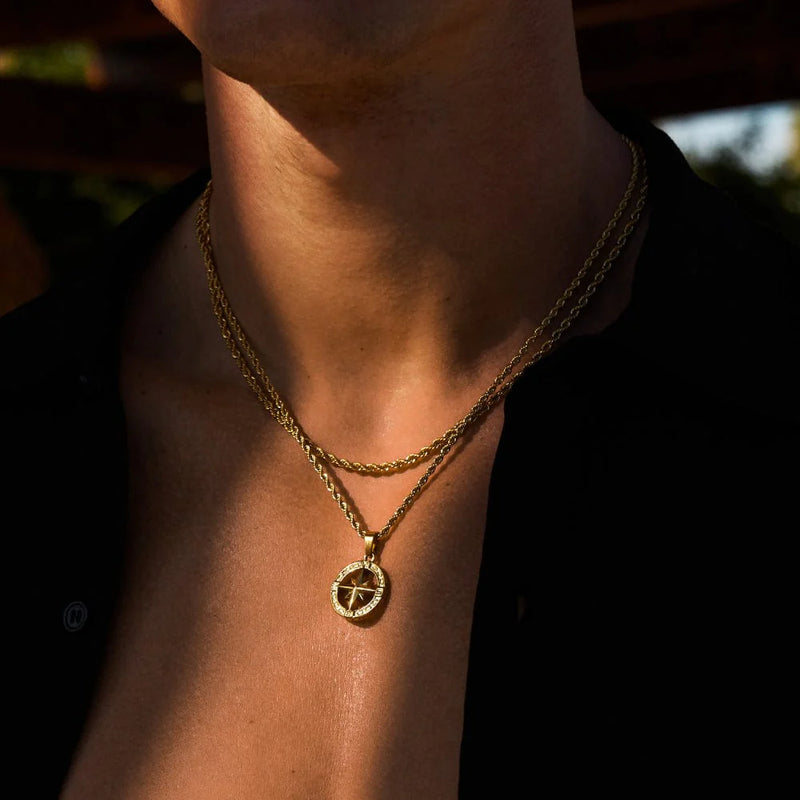 Nautical Star Pendant Necklace - Gold