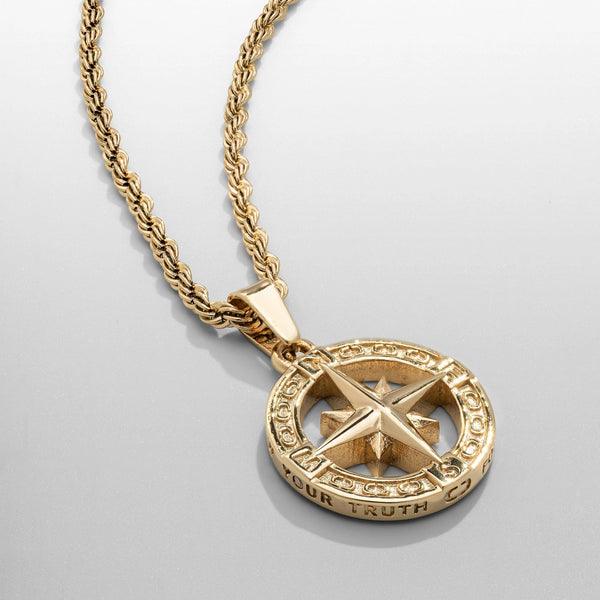 Nautical Star Pendant Necklace - Gold