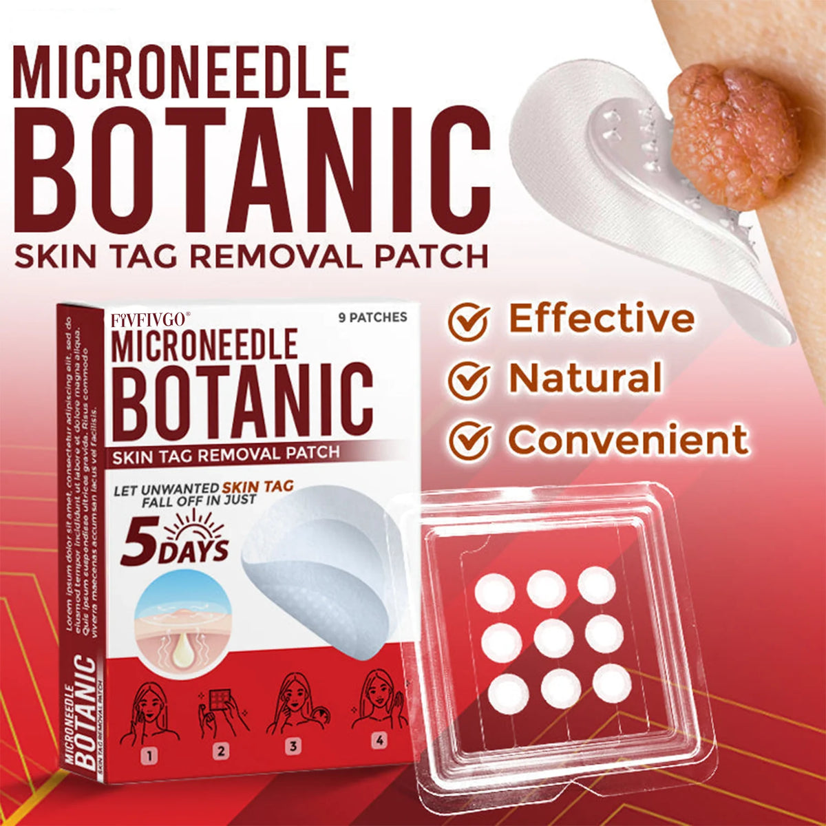 Botanic Skin Tag Removal Patch